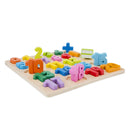vormenpuzzel Getallen junior hout 25-delig