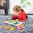 vormenpuzzel Getallen junior hout 25-delig