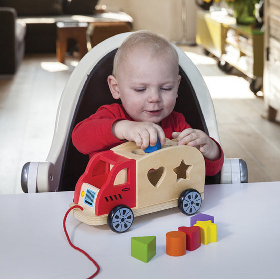 vormenstoof vrachtwagen hout 7-delig