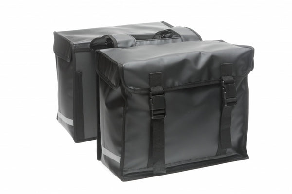 Dubbele fietstas New Looxs Bisonyl 46 liter 39 x 18 x 33 cm (x2) - dull black