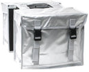 Dubbele fietstas New Looxs Bisonyl 46 liter 39 x 18 x 33 cm (x2) - zilver