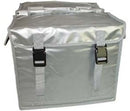 Dubbele fietstas New Looxs Bisonyl 46 liter 39 x 18 x 33 cm (x2) - zilver