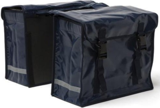 Dubbele fietstas New Looxs Bisonyl Double 46 liter 39 x 33 x 18 cm - zwart