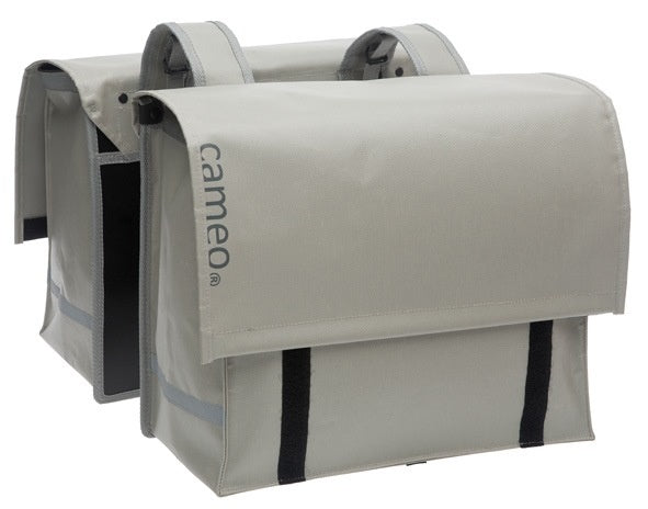 Dubbele tas New Looxs Cameo Bisonyl 46 liter 39 x 33 x 18cm (x2) - zilvergrijs