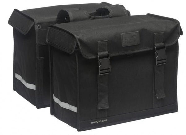 dubbele fietstas Canvas Camping 66 liter zwart – 031.410