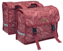 Dubbele fietstas New Looxs Fiori Double Forest 30 liter 37 x 12,5 x 33 cm (2x) - red