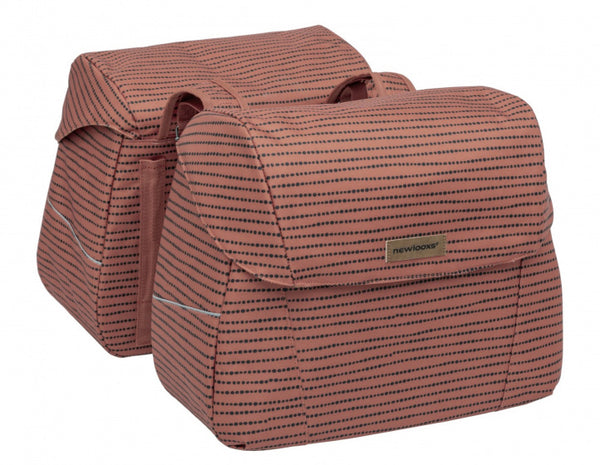 Dubbele fietstas New Looxs Joli Nomi 37 liter 38 x 30 x 18 cm (2x) - red