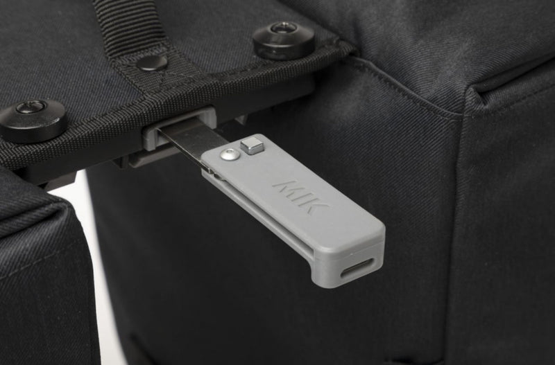 Dubbele fietstas New Looxs Nova Double 32 liter 35 x 35 x 15 cm (2x) - grijs