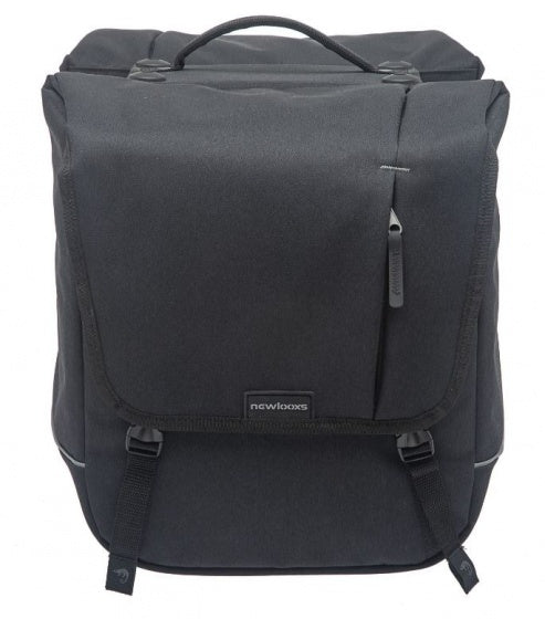Dubbele fietstas New Looxs Nova Double 32 liter 35 x 35 x 15 cm (2x) - zwart