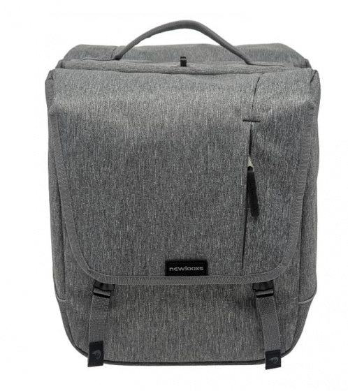 Dubbele fietstas New Looxs Nova Double Detachable 32 liter 35 x 35 x 15 cm (2x) - grijs