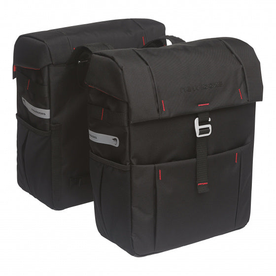 Dubbele fietstas New Looxs Vigo Double 37 liter 31 x 40 x 15 cm (2x) - zwart