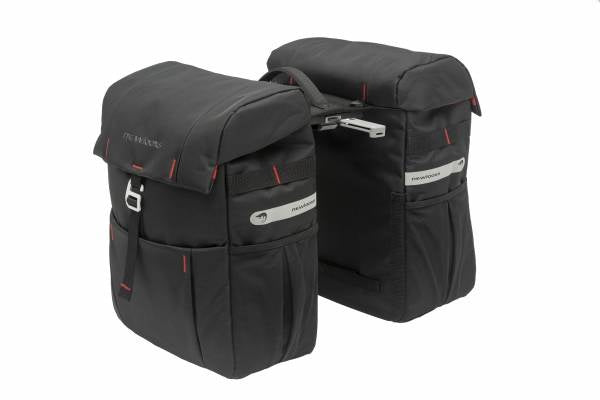 Dubbele fietstas New Looxs Vigo Double MIK 37 liter 31 x 40 x 15 cm (2x) - zwart