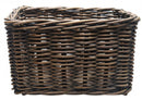 Rotan fietsmand New Looxs Brisbane Medium 23 liter 39 x 27 x 22 cm - bruin