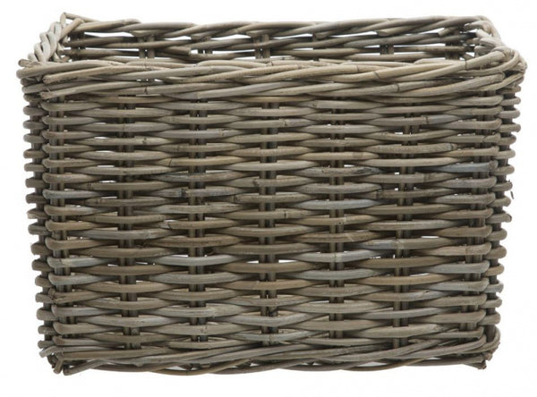 fietmand Brisbane 23 liter 39 x 27 cm rotan grijs