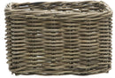 Rotan fietsmand New Looxs Brisbane Medium 23 liter 39 x 27 x 22 cm - grijs