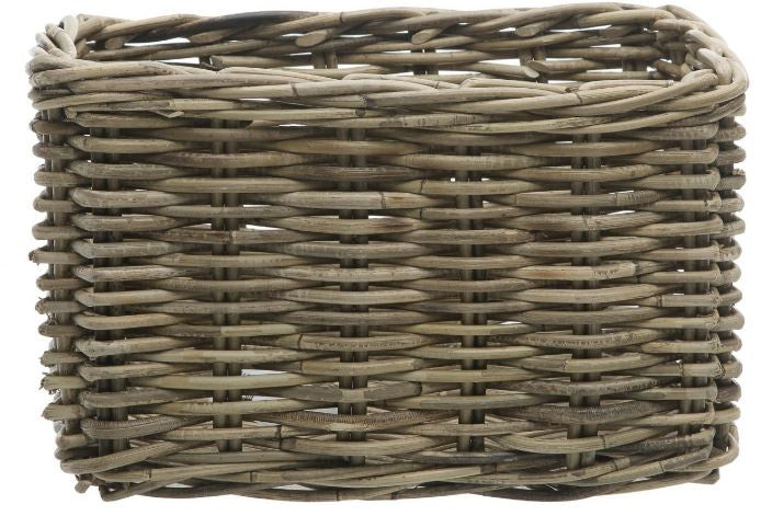 Rotan fietsmand New Looxs Brisbane Medium 23 liter 39 x 27 x 22 cm - grijs