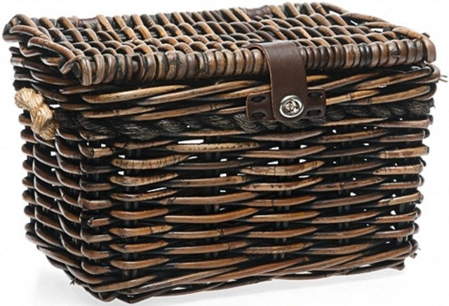 Rotan fietsmand New Looxs Melbourne Medium 24 liter 38 x 27 x 24 cm - bruin