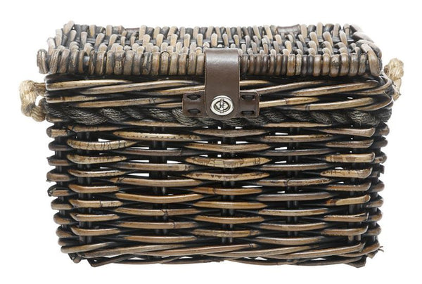 Rotan fietsmand New Looxs Melbourne Medium 24 liter 38 x 27 x 24 cm - bruin