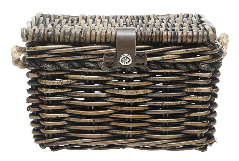Rotan fietsmand New Looxs Melbourne Medium 24 liter 38 x 27 x 24 cm - bruin