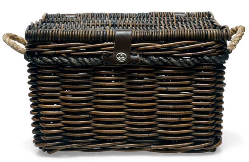 fietsmand Melbourne 45 liter 45 x 33 cm rotan  bruin
