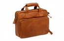 Fietstas New Looxs Cali 17 liter 40 x 15 x 31 cm - gemaakt van luxe leder - cognac