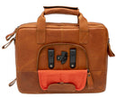 Fietstas New Looxs Cali 17 liter 40 x 15 x 31 cm - gemaakt van luxe leder - cognac