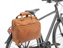 Fietstas New Looxs Cali 17 liter 40 x 15 x 31 cm - gemaakt van luxe leder - cognac