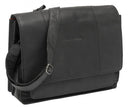 Fietstas New Looxs Fellini 18 liter 40 x 15 x 32 cm - gemaakt van luxe leder - zwart