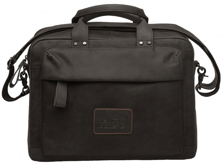 Lederen schoudertas / pakaftas NEW LOOXS Orlando - Brown - 18 liter