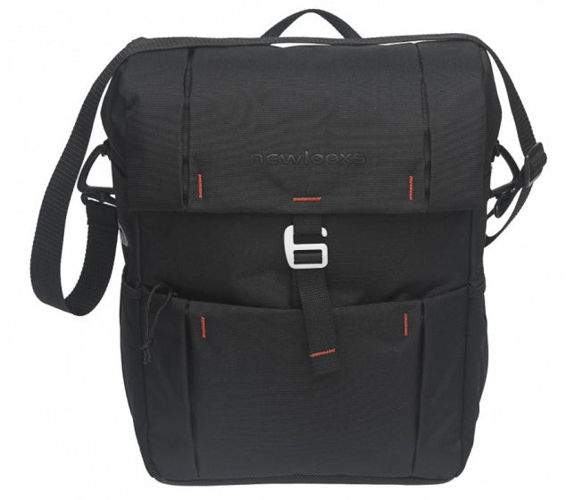 Fietstas New Looxs Vigo Single 18,5 liter 31 x 40 x 15 cm - zwart