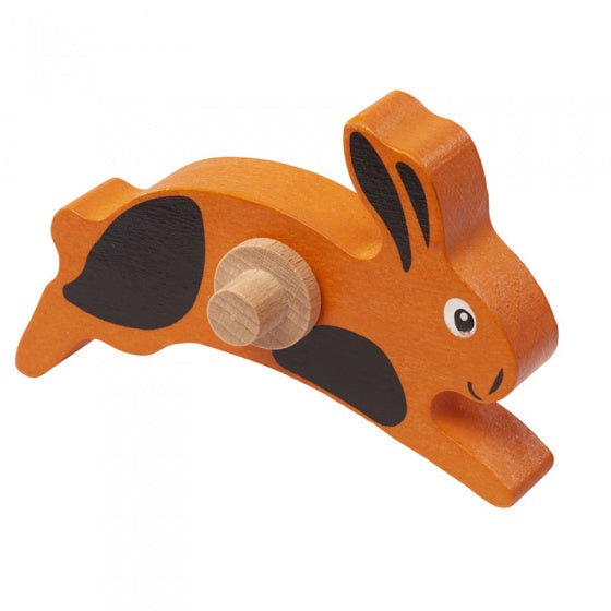 bruin haasje 11 cm hout