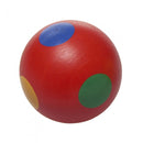 houten knikker 45 mm rond rood