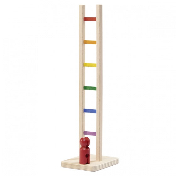 klimmer met kleurrijke ladder 42 cm multicolor