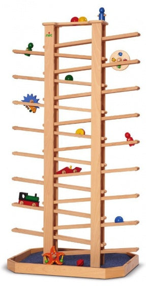 knikkerbaan Multitrack met 14 accessoires 125 cm multicolor