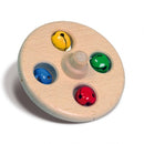 multicolor bellenschijf 10 cm hout