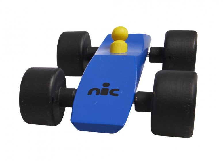 raceauto Flitzer 15 cm blauw hout