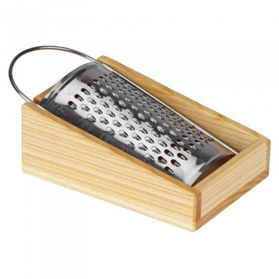 rasp 11 x 3,5 x 13 cm blank hout/staal