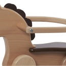 rugsteun voor hobbelpaard hout 83 cm bruin