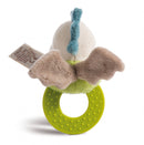 bijtring Dragon Dragilu 12 x 6 x 6 cm pluche beige