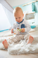 bijtring Dragon Dragilu 12 x 6 x 6 cm pluche beige