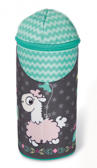 etui Lama Baby junior 38 cm polyester turquoise