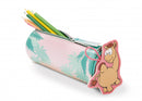etui Wild Friends junior 20 x 8 cm polyester blauw/roze
