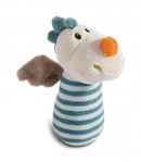 grijper Dragon 14 x 4,7 cm pluche blauw