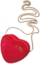 handtas Love junior 16,5 x 5,5 cm pluche rood