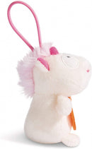 knuffelhanger Goede Rit junior 8 cm polyester wit