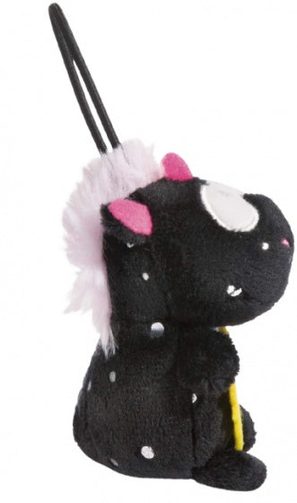 knuffelhanger Aanmoediging junior 8 cm polyester zwart