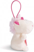 knuffelhanger Vriendin junior 8 cm polyester wit