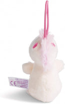 knuffelhanger Vriendin junior 8 cm polyester wit