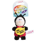 knuffelhanger Bescherm junior 9,5 cm polyester rood