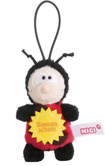 knuffelhanger Zonneschijn junior 9,5 cm polyester rood